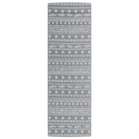 vidaXL Outdoor-Teppich Grau 80x250 cm PP