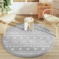 vidaXL Outdoor-Teppich Grau Ø160 cm PP vidaXL Outdoor-Teppich Grau Ø160 cm PP
