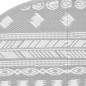 vidaXL Outdoor-Teppich Grau Ø160 cm PP vidaXL Outdoor-Teppich Grau Ø160 cm PP