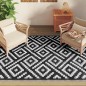 vidaXL Outdoor-Teppich Weiß und Schwarz 160x230 cm PP vidaXL Outdoor-Teppich Weiß und Schwarz 160x230 cm PP
