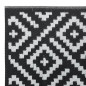 vidaXL Outdoor-Teppich Weiß und Schwarz 160x230 cm PP vidaXL Outdoor-Teppich Weiß und Schwarz 160x230 cm PP
