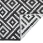 vidaXL Outdoor-Teppich Weiß und Schwarz 160x230 cm PP vidaXL Outdoor-Teppich Weiß und Schwarz 160x230 cm PP