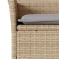 vidaXL 3-tlg. Garten-Essgruppe mit Kissen Beige Poly Rattan und Glas vidaXL 3-tlg. Garten-Essgruppe mit Kissen Beige Poly Rattan und Glas