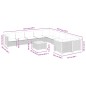 vidaXL 11-tlg. Garten-Sofagarnitur mit Kissen Grau Poly Rattan vidaXL 11-tlg. Garten-Sofagarnitur mit Kissen Grau Poly Rattan