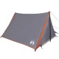 vidaXL Campingzelt 2 Personen Grau und Orange Wasserfest vidaXL Campingzelt 2 Personen Grau und Orange Wasserfest