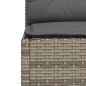vidaXL 11-tlg. Garten-Sofagarnitur mit Kissen Grau Poly Rattan vidaXL 11-tlg. Garten-Sofagarnitur mit Kissen Grau Poly Rattan