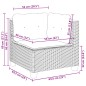 vidaXL 11-tlg. Garten-Sofagarnitur mit Kissen Grau Poly Rattan vidaXL 11-tlg. Garten-Sofagarnitur mit Kissen Grau Poly Rattan