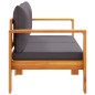 vidaXL Gartensofa mit Kissen 2-Sitzer Massivholz Akazie vidaXL Gartensofa mit Kissen 2-Sitzer Massivholz Akazie
