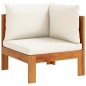 vidaXL Garten-Ecksofa mit Kissen Massivholz Akazie vidaXL Garten-Ecksofa mit Kissen Massivholz Akazie