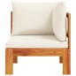 vidaXL Garten-Ecksofa mit Kissen Massivholz Akazie vidaXL Garten-Ecksofa mit Kissen Massivholz Akazie