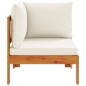 vidaXL Garten-Ecksofa mit Kissen Massivholz Akazie vidaXL Garten-Ecksofa mit Kissen Massivholz Akazie