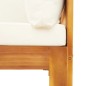 vidaXL Garten-Ecksofa mit Kissen Massivholz Akazie vidaXL Garten-Ecksofa mit Kissen Massivholz Akazie