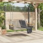 vidaXL Hängebank Grau 109x62x40 cm Poly Rattan vidaXL Hängebank Grau 109x62x40 cm Poly Rattan
