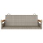 vidaXL Hängebank Grau 109x62x40 cm Poly Rattan vidaXL Hängebank Grau 109x62x40 cm Poly Rattan