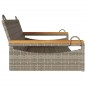 vidaXL Hängebank Grau 109x62x40 cm Poly Rattan vidaXL Hängebank Grau 109x62x40 cm Poly Rattan