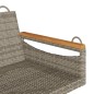 vidaXL Hängebank Grau 109x62x40 cm Poly Rattan vidaXL Hängebank Grau 109x62x40 cm Poly Rattan