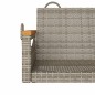 vidaXL Hängebank Grau 109x62x40 cm Poly Rattan vidaXL Hängebank Grau 109x62x40 cm Poly Rattan