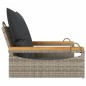 vidaXL Hängesessel mit Kissen Grau 63x62x40 cm Poly Rattan vidaXL Hängesessel mit Kissen Grau 63x62x40 cm Poly Rattan