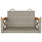 vidaXL Hängesessel Grau 63x62x40 cm Poly Rattan vidaXL Hängesessel Grau 63x62x40 cm Poly Rattan