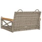 vidaXL Hängesessel Grau 63x62x40 cm Poly Rattan vidaXL Hängesessel Grau 63x62x40 cm Poly Rattan