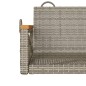 vidaXL Hängesessel Grau 63x62x40 cm Poly Rattan vidaXL Hängesessel Grau 63x62x40 cm Poly Rattan