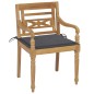 vidaXL Batavia-Stühle mit Kissen 6 Stk. Massivholz Teak vidaXL Batavia-Stühle mit Kissen 6 Stk. Massivholz Teak