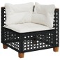 vidaXL 8-tlg. Garten-Sofagarnitur mit Kissen Schwarz Poly Rattan vidaXL 8-tlg. Garten-Sofagarnitur mit Kissen Schwarz Poly Rattan