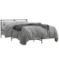 vidaXL Bettgestell Grau Sonoma 140x200 cm Holzwerkstoff und Metall vidaXL Bettgestell Grau Sonoma 140x200 cm Holzwerkstoff und Metall