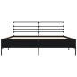 vidaXL Bettgestell Schwarz 150x200 cm Holzwerkstoff und Metall vidaXL Bettgestell Schwarz 150x200 cm Holzwerkstoff und Metall
