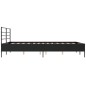 vidaXL Bettgestell Schwarz 150x200 cm Holzwerkstoff und Metall vidaXL Bettgestell Schwarz 150x200 cm Holzwerkstoff und Metall