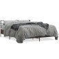 vidaXL Bettgestell Braun Eichen-Optik 150x200 cm Holzwerkstoff Metall vidaXL Bettgestell Braun Eichen-Optik 150x200 cm Holzwerkstoff Metall