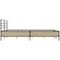 vidaXL Bettgestell Sonoma-Eiche 160x200 cm Holzwerkstoff und Metall vidaXL Bettgestell Sonoma-Eiche 160x200 cm Holzwerkstoff und Metall