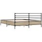 vidaXL Bettgestell Sonoma-Eiche 160x200 cm Holzwerkstoff und Metall vidaXL Bettgestell Sonoma-Eiche 160x200 cm Holzwerkstoff und Metall