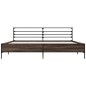 vidaXL Bettgestell Braun Eichen-Optik 200x200 cm Holzwerkstoff Metall vidaXL Bettgestell Braun Eichen-Optik 200x200 cm Holzwerkstoff Metall