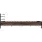 vidaXL Bettgestell Braun Eichen-Optik 200x200 cm Holzwerkstoff Metall vidaXL Bettgestell Braun Eichen-Optik 200x200 cm Holzwerkstoff Metall