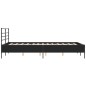 vidaXL Bettgestell Schwarz 135x190 cm Holzwerkstoff und Metall vidaXL Bettgestell Schwarz 135x190 cm Holzwerkstoff und Metall