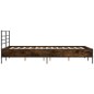vidaXL Bettgestell Räuchereiche 140x190 cm Holzwerkstoff und Metall vidaXL Bettgestell Räuchereiche 140x190 cm Holzwerkstoff und Metall