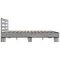 vidaXL Bettgestell Grau Sonoma 200x200 cm Holzwerkstoff und Metall vidaXL Bettgestell Grau Sonoma 200x200 cm Holzwerkstoff und Metall