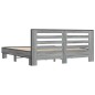 vidaXL Bettgestell Grau Sonoma 200x200 cm Holzwerkstoff und Metall vidaXL Bettgestell Grau Sonoma 200x200 cm Holzwerkstoff und Metall