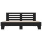 vidaXL Bettgestell Schwarz 180x200 cm Holzwerkstoff und Metall vidaXL Bettgestell Schwarz 180x200 cm Holzwerkstoff und Metall