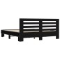vidaXL Bettgestell Schwarz 180x200 cm Holzwerkstoff und Metall vidaXL Bettgestell Schwarz 180x200 cm Holzwerkstoff und Metall