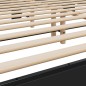 vidaXL Bettgestell Schwarz 180x200 cm Holzwerkstoff und Metall vidaXL Bettgestell Schwarz 180x200 cm Holzwerkstoff und Metall