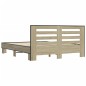 vidaXL Bettgestell Sonoma-Eiche 160x200 cm Holzwerkstoff und Metall vidaXL Bettgestell Sonoma-Eiche 160x200 cm Holzwerkstoff und Metall