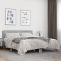 vidaXL Bettgestell Grau Sonoma 150x200 cm Holzwerkstoff und Metall vidaXL Bettgestell Grau Sonoma 150x200 cm Holzwerkstoff und Metall