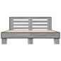 vidaXL Bettgestell Grau Sonoma 150x200 cm Holzwerkstoff und Metall vidaXL Bettgestell Grau Sonoma 150x200 cm Holzwerkstoff und Metall
