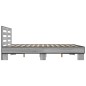 vidaXL Bettgestell Grau Sonoma 150x200 cm Holzwerkstoff und Metall vidaXL Bettgestell Grau Sonoma 150x200 cm Holzwerkstoff und Metall