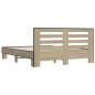 vidaXL Bettgestell Sonoma-Eiche 150x200 cm Holzwerkstoff und Metall vidaXL Bettgestell Sonoma-Eiche 150x200 cm Holzwerkstoff und Metall