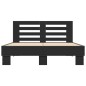 vidaXL Bettgestell Schwarz 140x200 cm Holzwerkstoff und Metall vidaXL Bettgestell Schwarz 140x200 cm Holzwerkstoff und Metall
