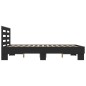 vidaXL Bettgestell Schwarz 140x200 cm Holzwerkstoff und Metall vidaXL Bettgestell Schwarz 140x200 cm Holzwerkstoff und Metall