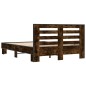 vidaXL Bettgestell Räuchereiche 140x190 cm Holzwerkstoff und Metall vidaXL Bettgestell Räuchereiche 140x190 cm Holzwerkstoff und Metall